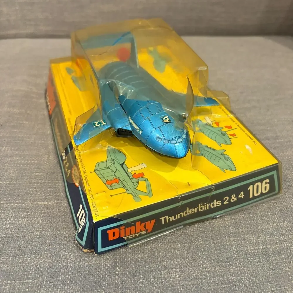 Vintage Dinky Toys Boxed 106 Thunderbird 2 & 4 Model Set